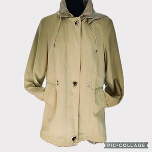 Fleet Street Women’s Jacket Lightweight Water Resistant Removable Hood